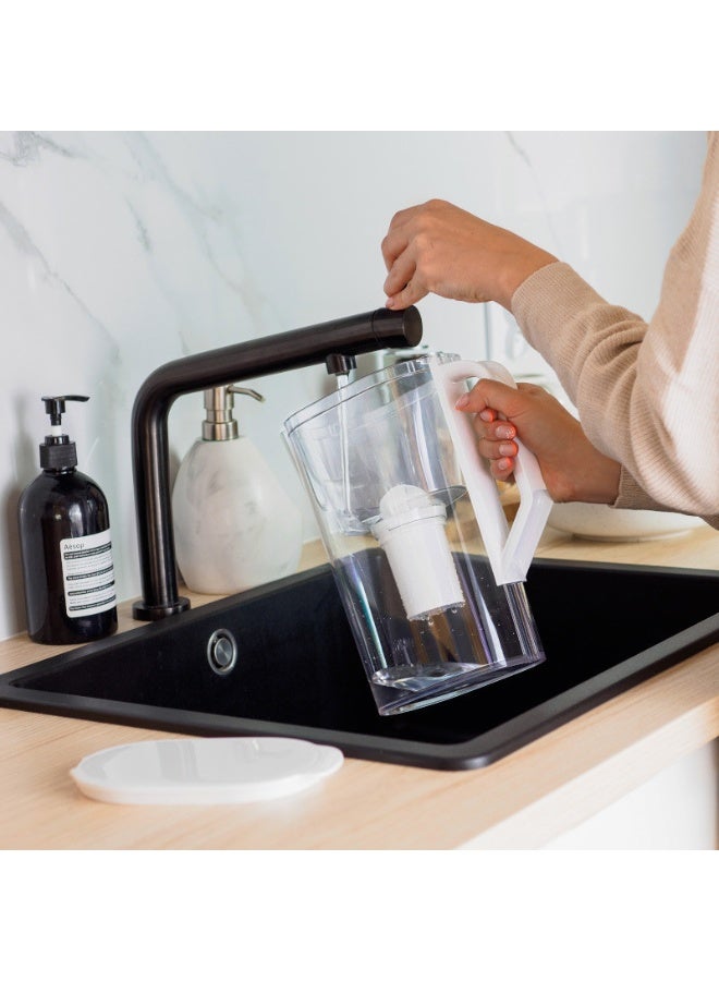 إبريق فلترة مياه ويسبر دي3 سليم أكوا كلاسِك سعة 2.7 لتر – أبيض - Image 2