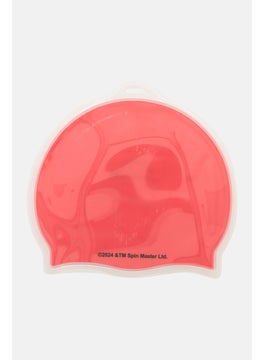 nickelodeon Kids Boy Team Work Dream Work Swim Cap, Red Combo  - Image 2