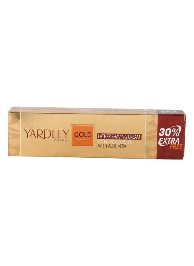 Yardley Lather Shaving Cream Gold Extra Moisturizing 91G Tube  - Image 2