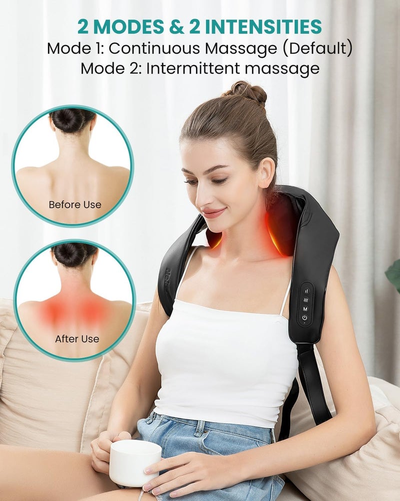 Cordless Neck Massager with Soothing Heat - Image 4
