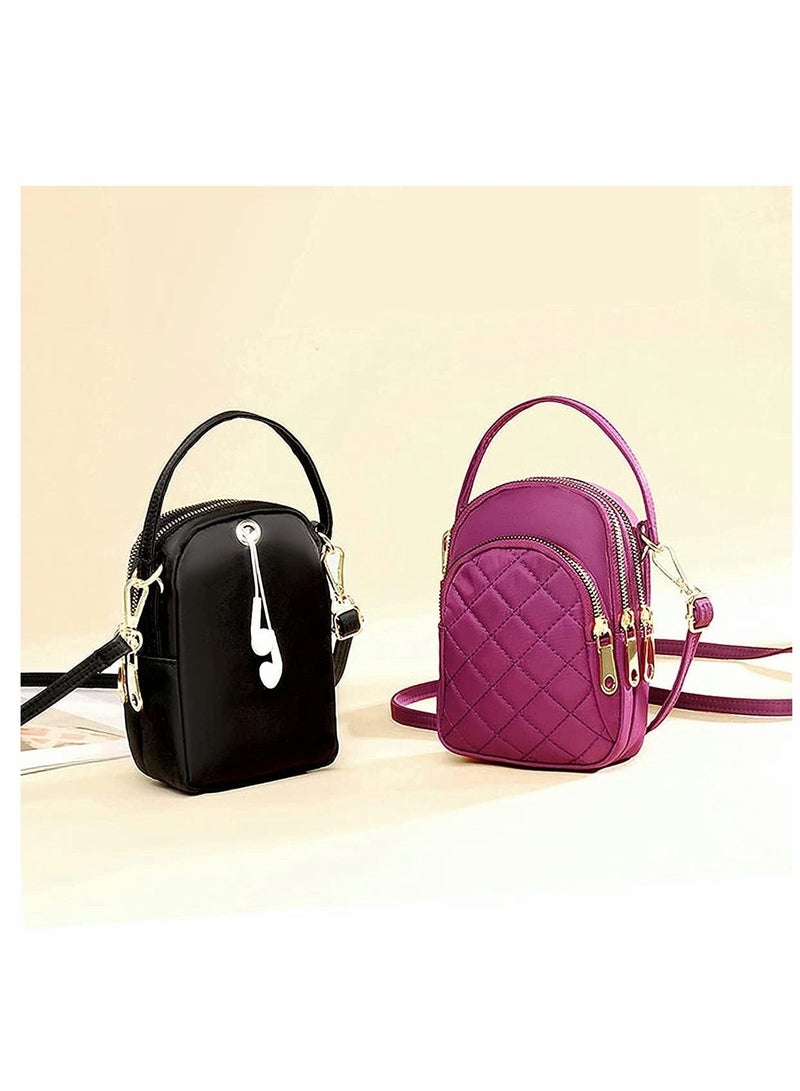 Y&D Cell Phone Purse, Quilted Crossbody Bag for Women Girls Handbag Smartphone Designer Pouch with Shoulder Bags Cute Purse Wallet  - Image 5