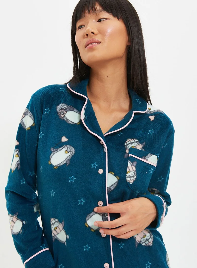 trendyol Printed Pyjama Set