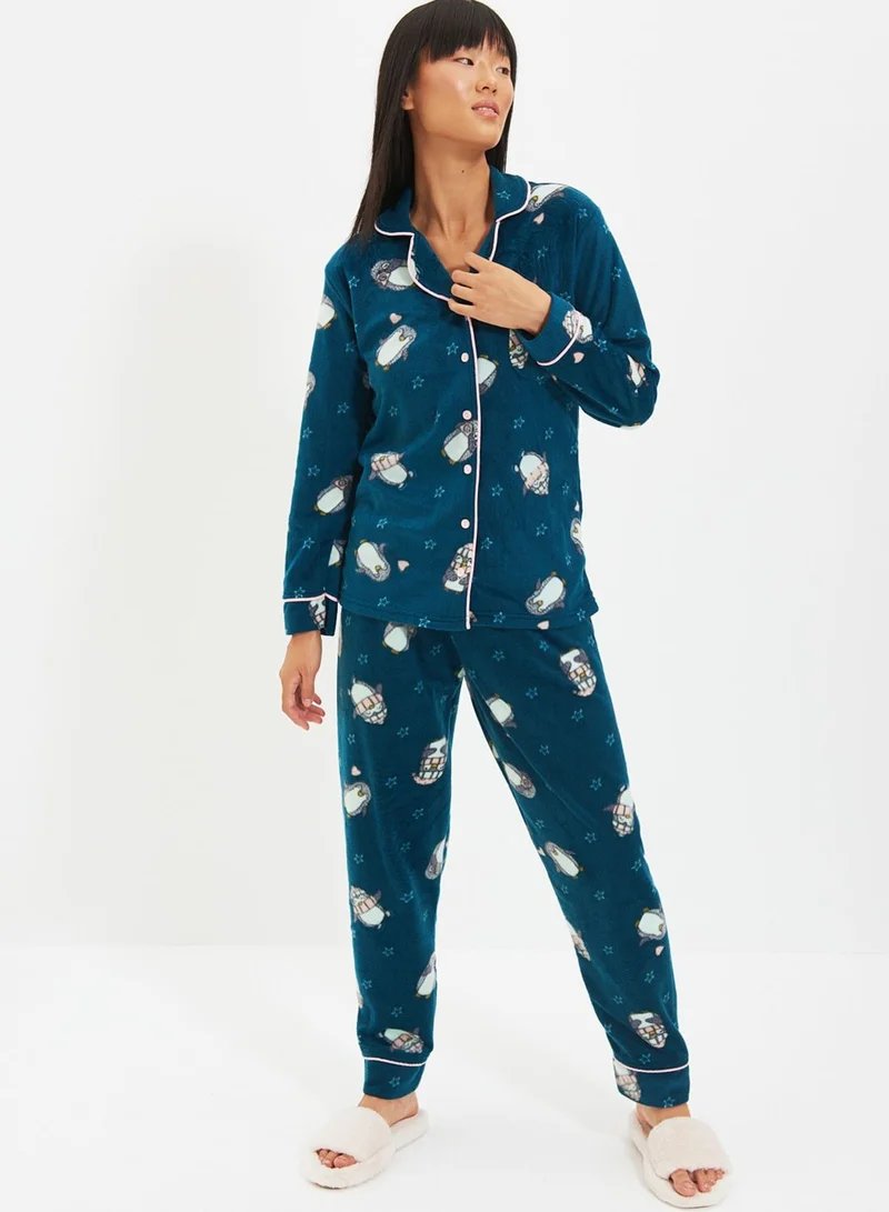 trendyol Printed Pyjama Set