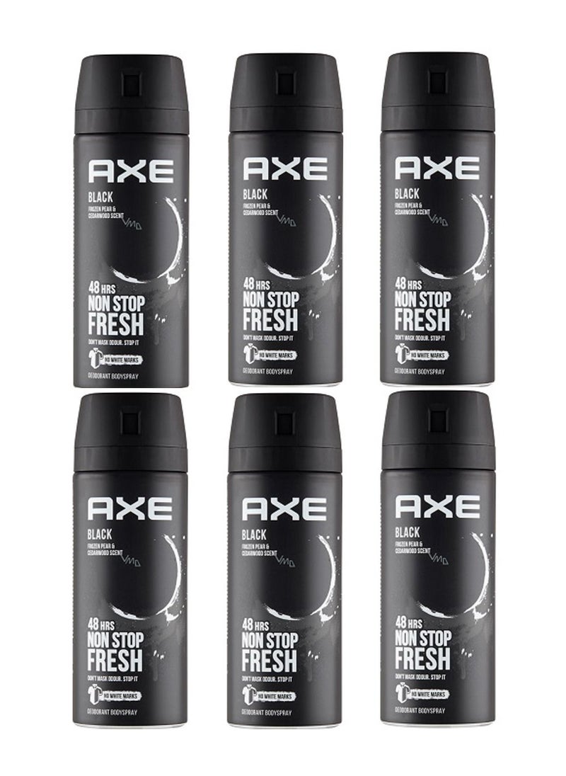 Non Stop Fresh Black Body Spray Deodorant 6x150ml - pzsku/Z32CECABD55DAF0C26FF8Z/45/_/1668011862/d64be5fb-64ea-41d4-8ac4-c707fc0703a5