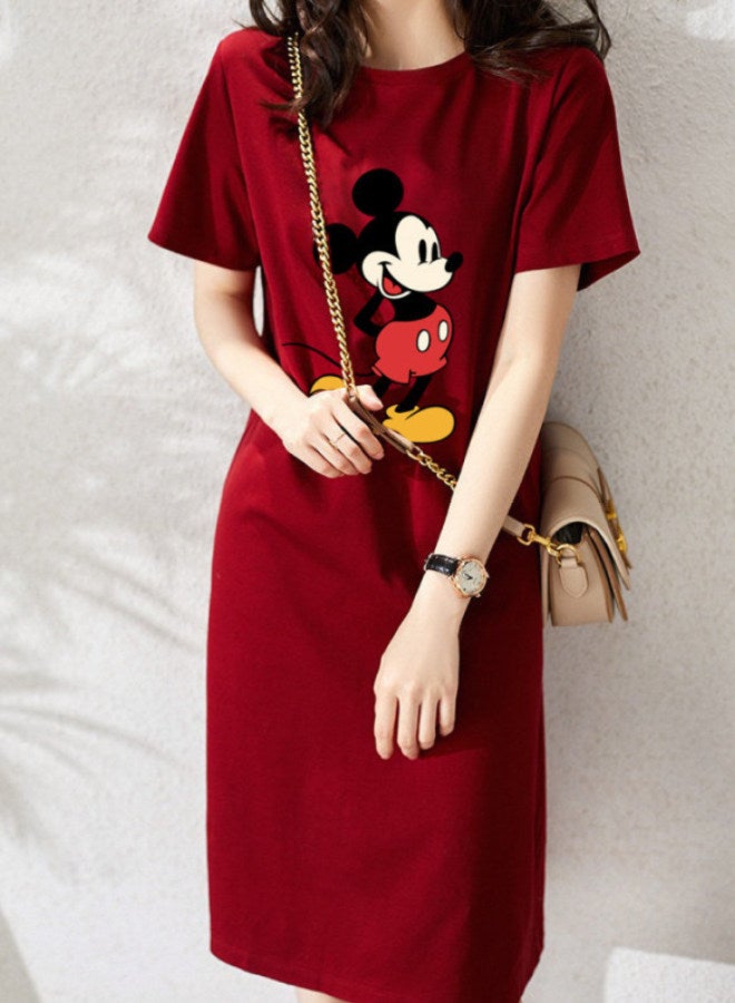 Yailla Summer Loose Tshirt Dress