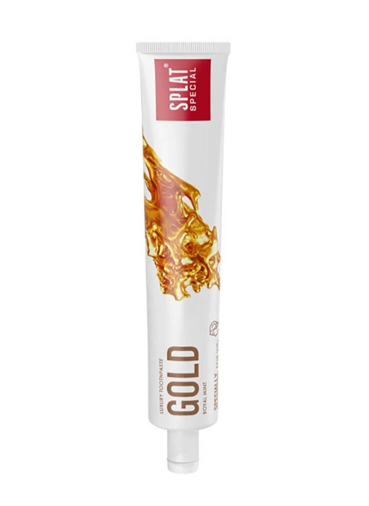SPLAT - SPLAT Gold Toothpaste,Free from Fluoride, 75 ml - Image 1