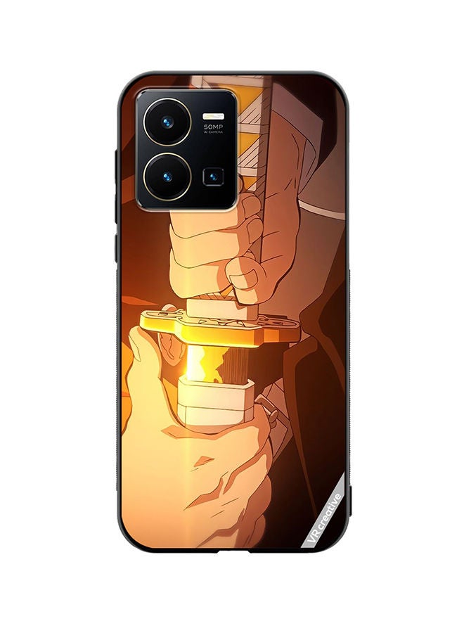 Protective Case Cover For Vivo Y35 Sword Design Multicolour