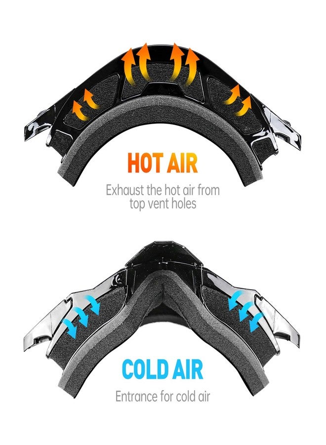 NENKI Motocross Goggles, Motorcycle Goggles with Nose Protection, Ski Goggles for Men and Women, for Outdoor Sports, MTB Goggles - Image 4