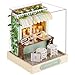 Flever Dollhouse Miniature DIY House Kit Creative Room with Furniture for Romantic Artwork Gift Dessert Time - Image 2