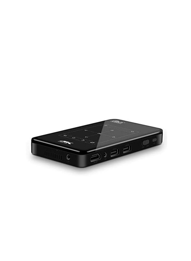 جهاز عرض ذكي صغير بدقة 4 كيه دي ال بي بجودة وضوح عالية الدقة HD مع نظام تشغيل اندرويد 6.0 يدعم مدخل HDMI وقراءة بيانات القرص الصلب بمنفذ USB مكبر صوت بتقنية البلوتوث أسود - Image 3