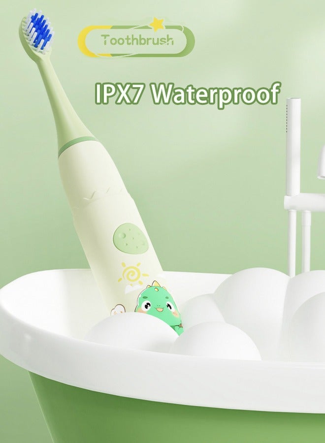 شاربدو أطفال سونيك بطارية تعمل بالطاقة فرشاة الأسنان مع 6 رؤساء فرشاة - Image 3