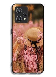Tolwak Realme 9 Pro Plus Protective Case Cover Hat Girl In Flowers  - Image 1