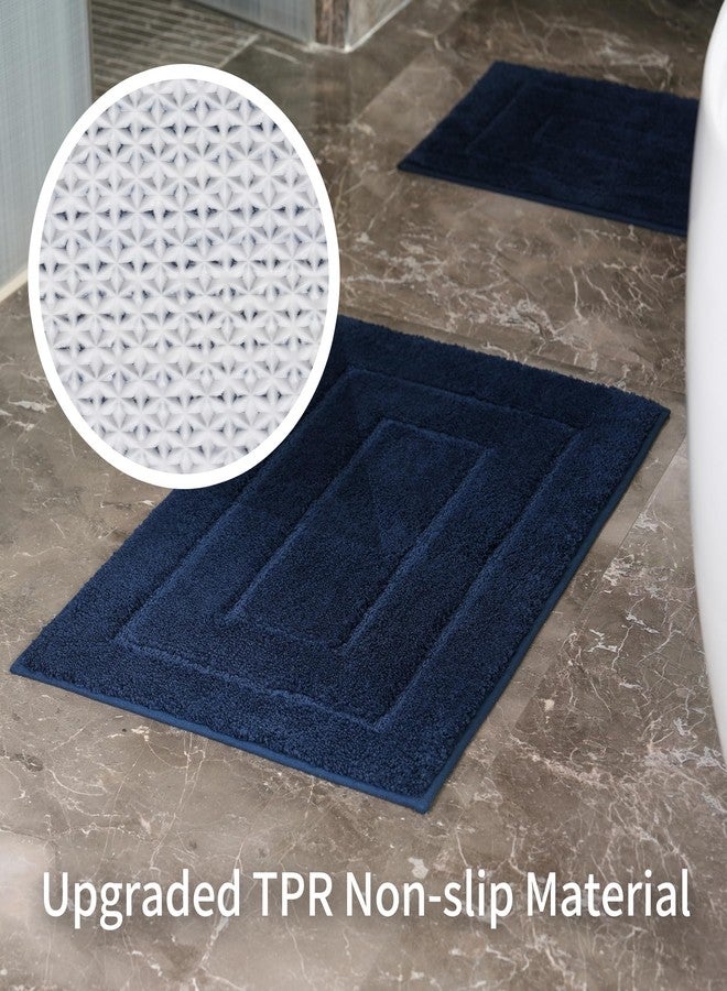 WCBSTT Bathroom Rugs Sets 3 Piece, with 20" x 28" U-Shaped Toilet Rug, Ultra Absorbent and Super Soft Touch, Non-Slip, Microfiber Plush,Rectangular Pattern, Quick Dry Bath Mats for Bathroom, Tub, Bedroom - Image 4