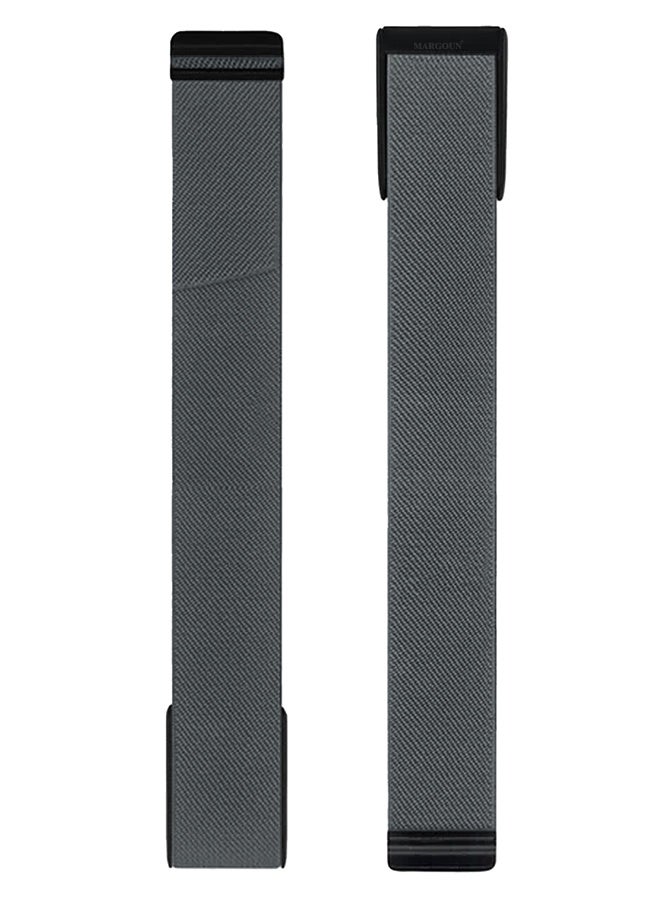 Premium Adjustable Nylon Strap for WHOOP 5, MG,One, Peak and Life – Lightweight & Breathable Replacement Band - Grey - Image 4