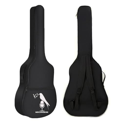 IMAGINEA 42 Inch Guitar Bag for Acoustic Guitar Gig Cover Bag with 5 Picks One Storage Pocket Guitar Case Adjustable Shoulder Strap Zippered Bags for Dust-Proof & Oxford Water-Resistant Soft Bag - Image 3
