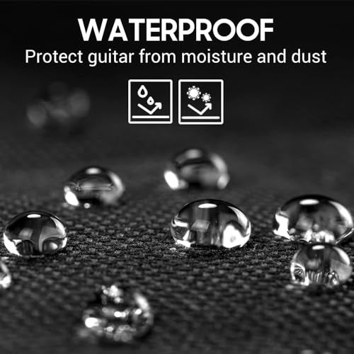 IMAGINEA 42 Inch Guitar Bag for Acoustic Guitar Gig Cover Bag with 5 Picks One Storage Pocket Guitar Case Adjustable Shoulder Strap Zippered Bags for Dust-Proof & Oxford Water-Resistant Soft Bag - Image 5
