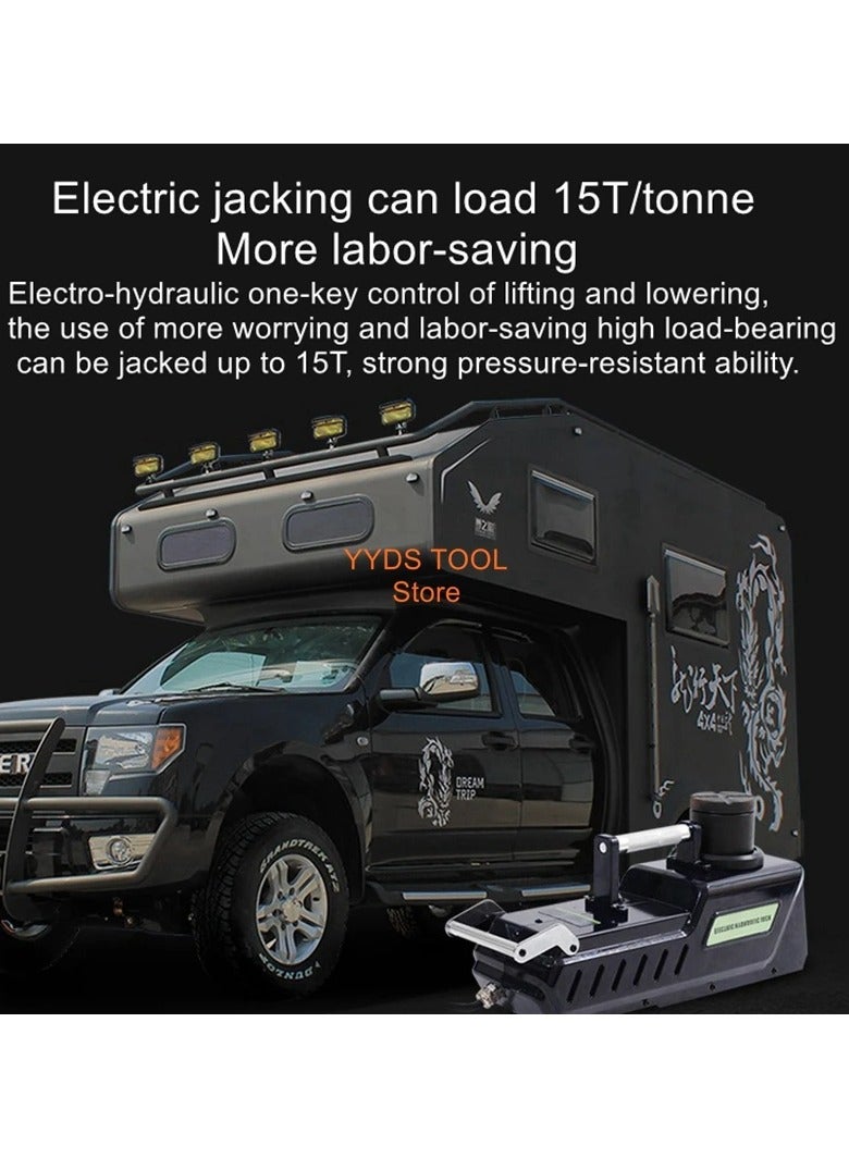 AROAQ Motorhome Electric Hydraulic Jack Labor-Saving Rescue Tool Tire Changing Jack 15 Tons Car Jacks - Image 3