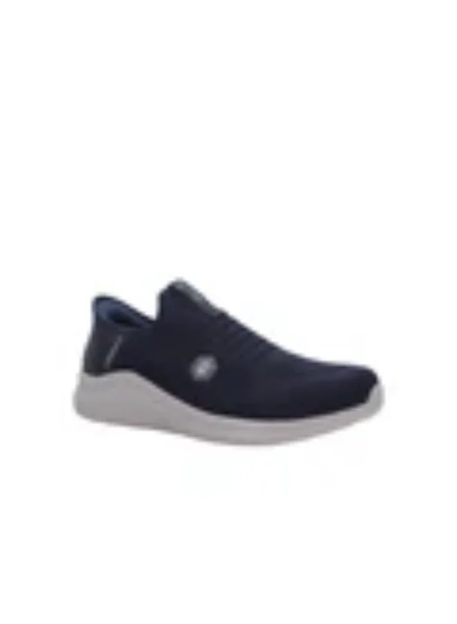 لامبرجاك Lumberjack Moko Men’s Slip-On Sneakers – Navy Blue Knitted Shoes | Lightweight Breathable Casual Comfort Footwear