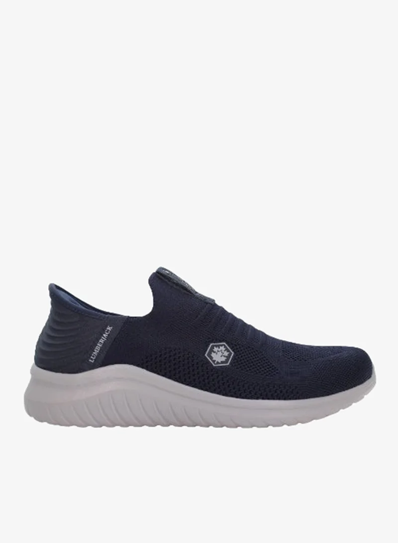 Lumberjack Lumberjack Moko Men’s Slip-On Sneakers – Navy Blue Knitted Shoes | Lightweight Breathable Casual Comfort Footwear