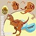 Sealive 4PCS Dino Surprise Toy Eggs for Boys Hatch TRex Pterosaurs Brachiosaurus Triceratops Entertaining Deformation Dinosaur Egg with Fun Dino Toys Inside Ideal Gift Random Color - Image 4