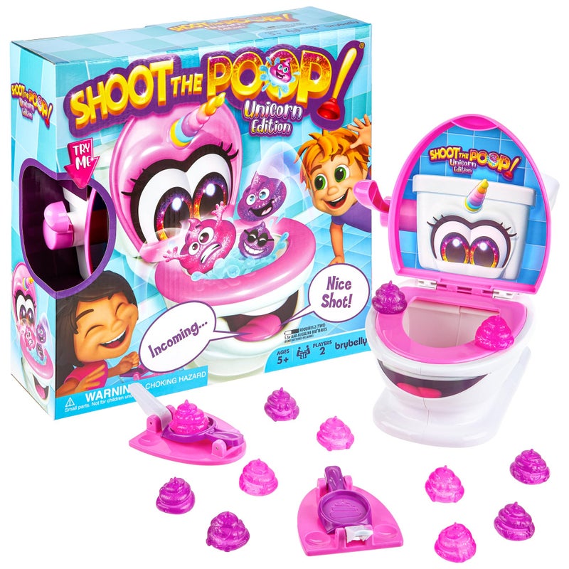 Brybelly Shoot The Poop Unicorn Edition  Sparkly Glitter Poops and AllNew Voicelines  Funny Family Game - Image 3