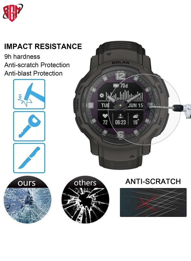 BGM For Garmin Instinct Crossover Smart Watch Tempered Glass Film Screen Protector  - Image 4