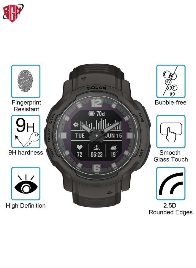 BGM For Garmin Instinct Crossover Smart Watch Tempered Glass Film Screen Protector  - Image 3