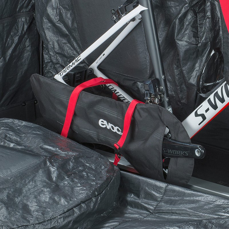 EVOC CHAIN COVER ROAD frame bag, transport protection for the bike and chain of road bikes (cover for bicycle chains, for most road bikes, Velcro fixation, protection against dirt and damage), Black - Image 3
