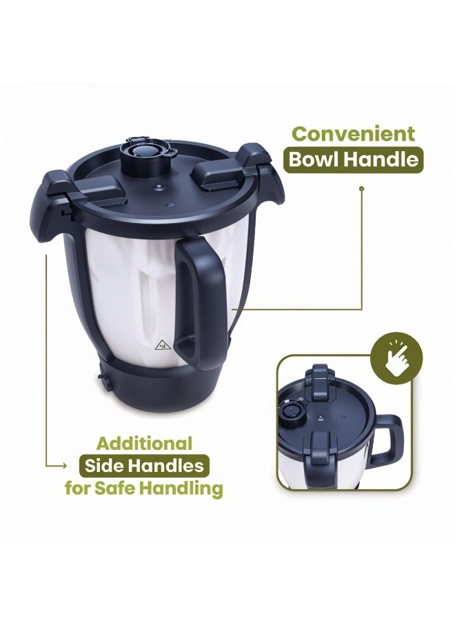 Robot Cooker CFV-1039 | 1400W Smart Food Processor & Steamer | 4.5L Bowl, Touchscreen, Wi-Fi, Built-in Scale, Stainless Steel Tools  - Image 3