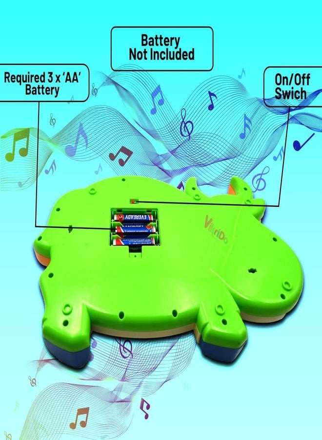 VikriDA Cow Piano Toy for Kids | Light & Sound| Early Learning Musical Instrument with Flashing Lights & Animal Sounds - Plastic - Image 4
