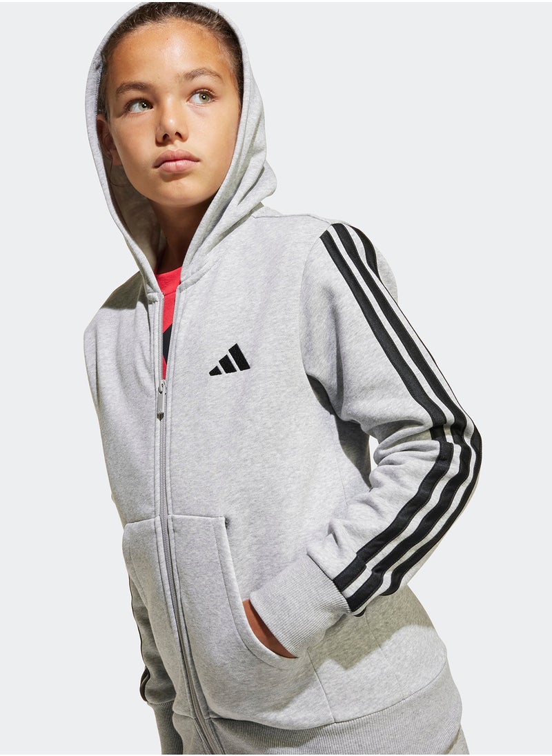 Adidas Youth Essentials Full-Zip Hoodie  - Image 4
