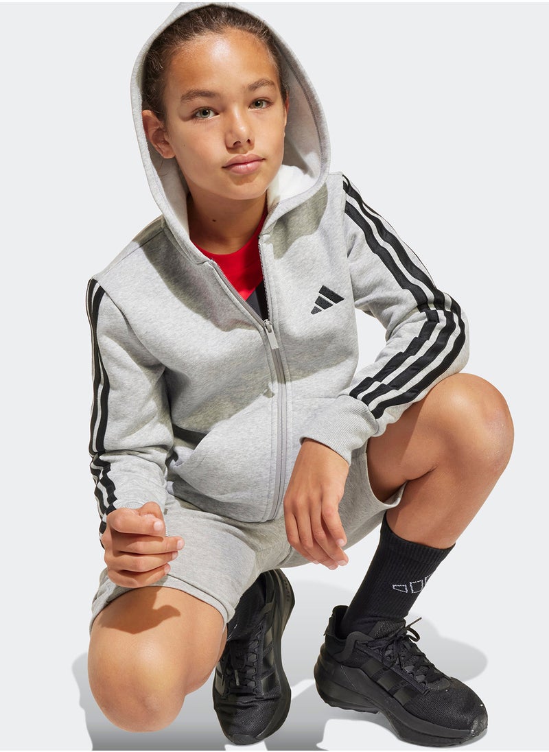 Adidas Youth Essentials Full-Zip Hoodie  - Image 3