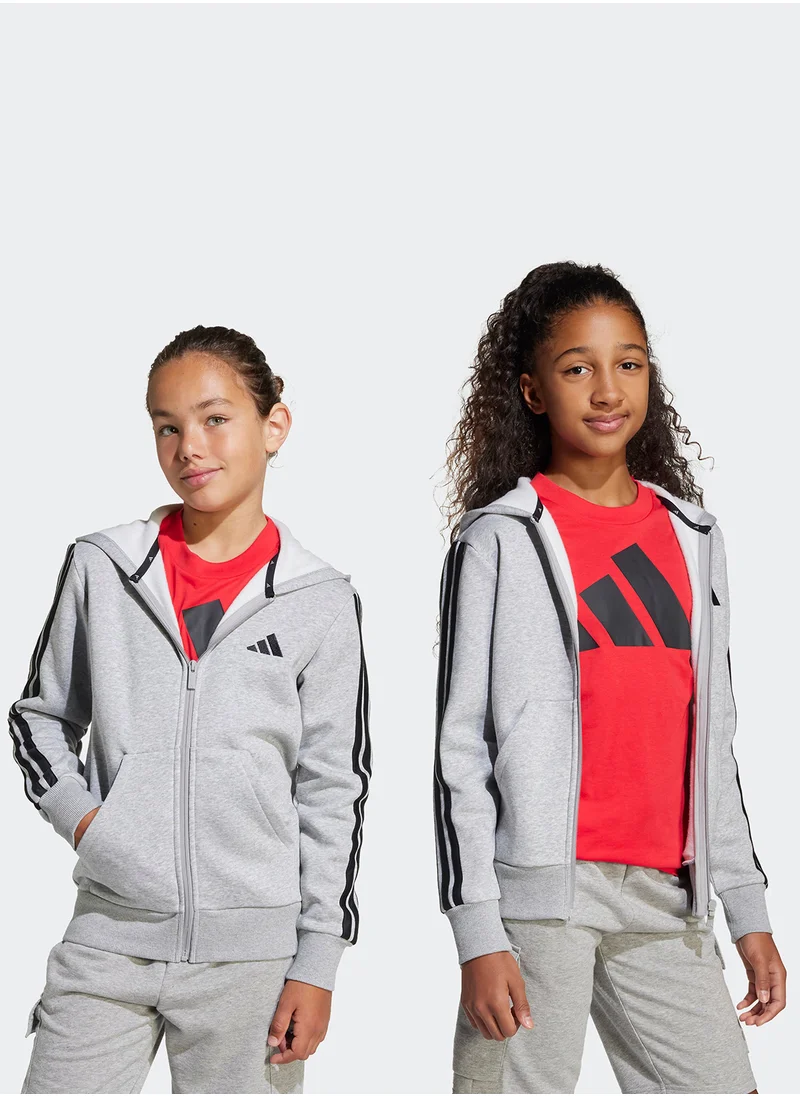 Adidas Youth Essentials Full-Zip Hoodie