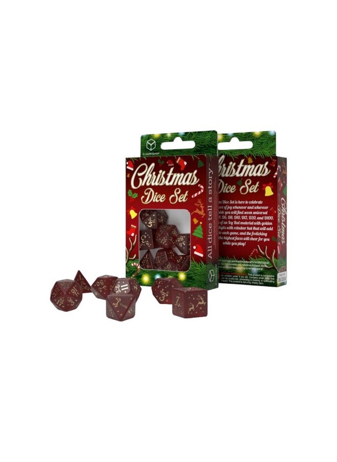 Q WORKSHOP - Christmas Dice Set - Image 1