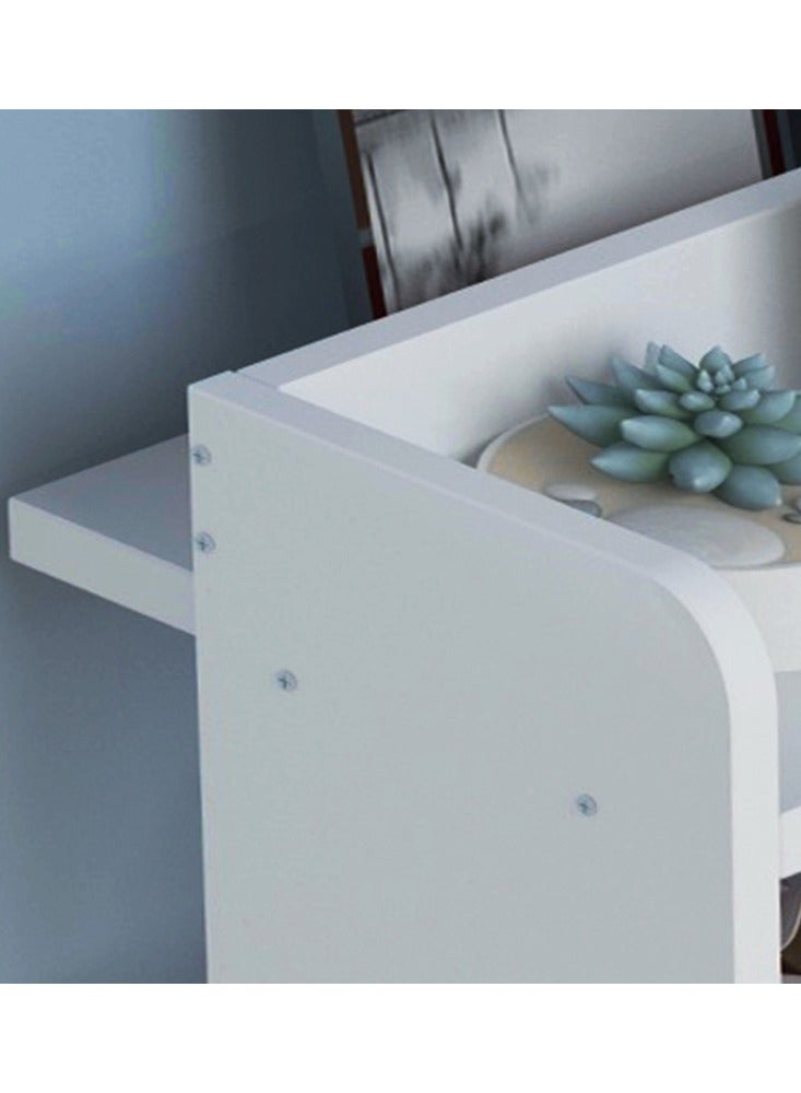 Eworld Modern and Sleek 5-layer Shoe Rack, Simple Household Solution for Space-Saving and Large-Capacity Storage with a Contemporary Design Featuring Extended Shelf for Displaying Frames and crafts - Image 3