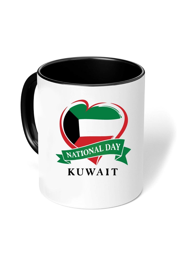 Kuwait National Day Sleek and Stylish Two-Tone Ceramic Coffee Mug - Kuwait Skyline Mug - Perfect for Kuwait National Day - 11 Oz - Image 3