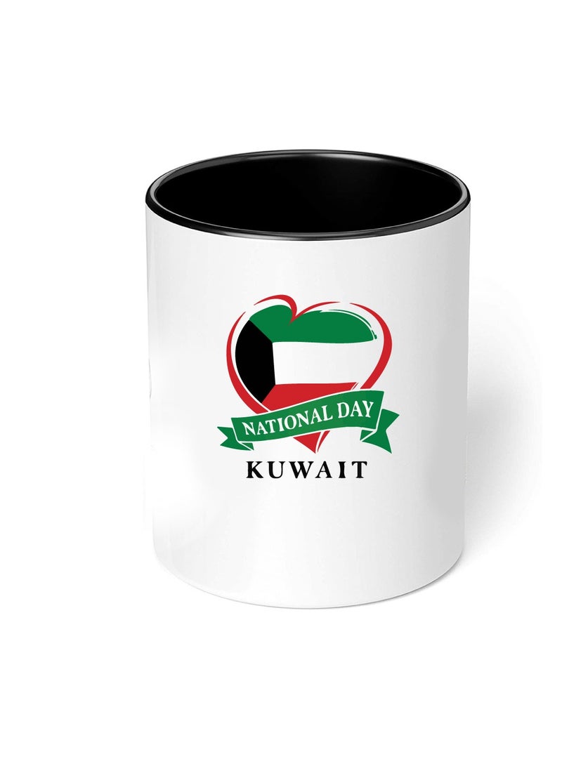 Kuwait National Day Sleek and Stylish Two-Tone Ceramic Coffee Mug - Kuwait Skyline Mug - Perfect for Kuwait National Day - 11 Oz - Image 4