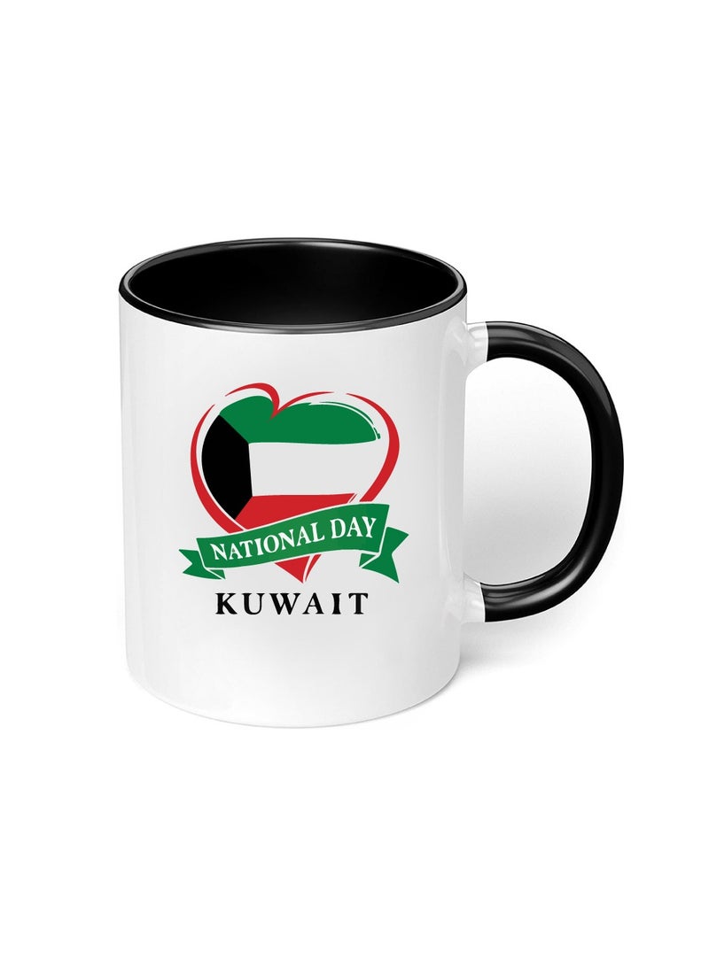 Kuwait National Day Sleek and Stylish Two-Tone Ceramic Coffee Mug - Kuwait Skyline Mug - Perfect for Kuwait National Day - 11 Oz - Image 5