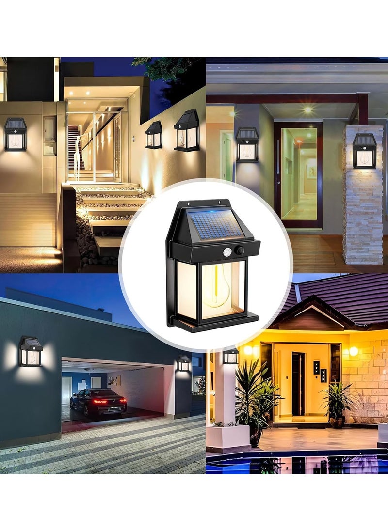 CBK Solar Fence Light , Motion Sensor Outdoor Light, 3 Lighting Modes Dusk To Dawn Solar Porch , Light Waterproof, Outdoor Solar Wall Light  - Image 4