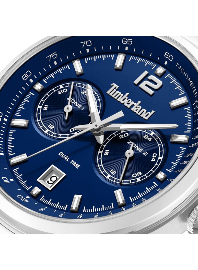 Timberland Men Northbridge Blue Dial Stainless Steel Bracelet Multifunction Watch for Men, 45mm - Image 4