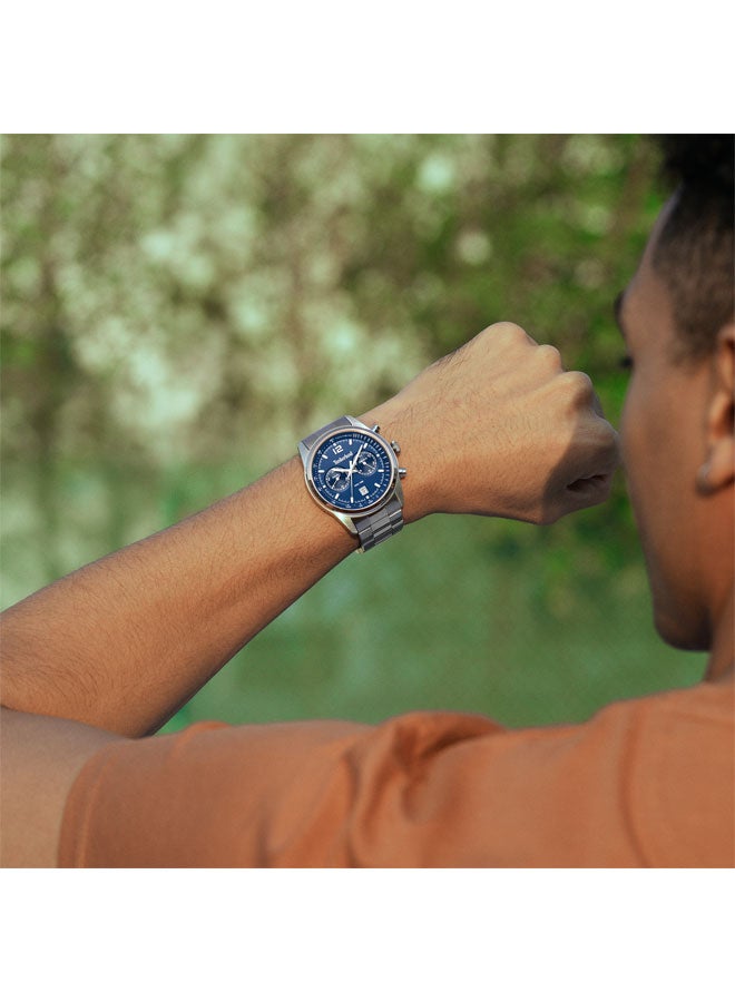 Timberland Men Northbridge Blue Dial Stainless Steel Bracelet Multifunction Watch for Men, 45mm - Image 5