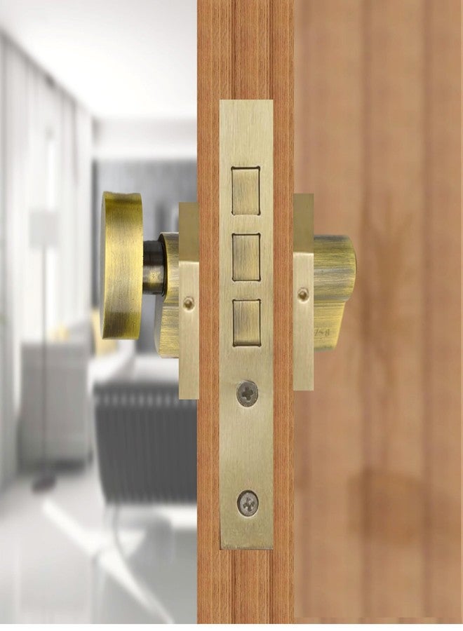RAB Cylinder Lock Brass, 1 Side Key, Cylinder Lock for Mortise Handle Lock Fittings, Doors (Code:- CYN, 70 mm Cylinder with 3 Ultra Keys, Finish- Antique, Pack of 1 PCS ) - Image 2