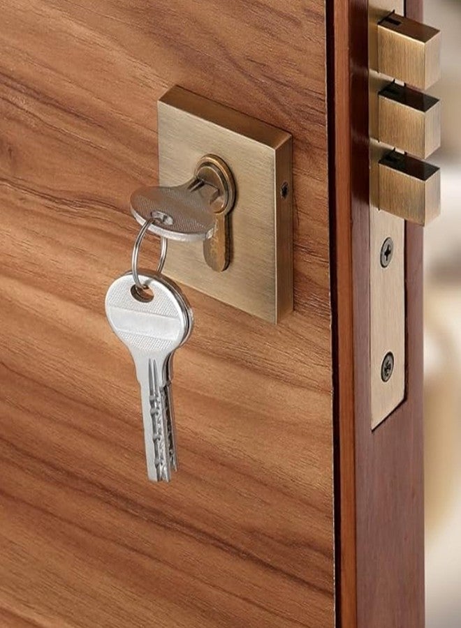 RAB Cylinder Lock Brass, 1 Side Key, Cylinder Lock for Mortise Handle Lock Fittings, Doors (Code:- CYN, 70 mm Cylinder with 3 Ultra Keys, Finish- Antique, Pack of 1 PCS ) - Image 4