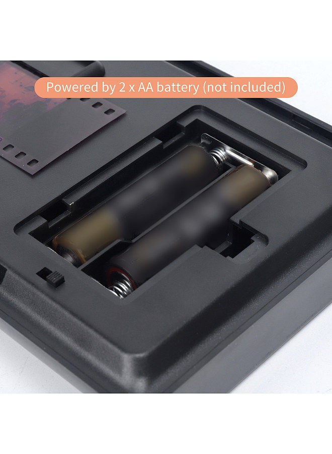 Mobile Film and Slide Scanner for 35mm/135mm Negatives and Slides with LED Backlight Free APP Foldable Novelty Scanner Fun Toys and Gifts