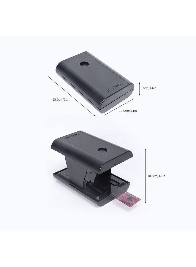 Mobile Film and Slide Scanner for 35mm/135mm Negatives and Slides with LED Backlight Free APP Foldable Novelty Scanner Fun Toys and Gifts