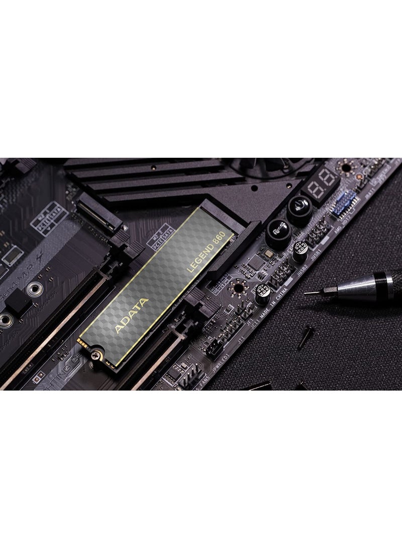 ADATA LEGEND 860 500GB PCIe Gen4 x4 NVMe M.2 2280 Internal SSD Up to 6000MB/s High-Speed Solid State Drive - Image 2