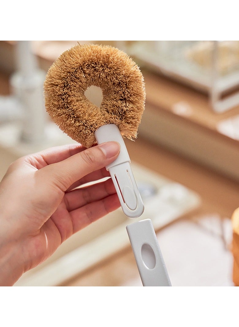 general 7-Piece Kitchen Cleaning Set with Handle Scrub Brushes Steel Wool Scrubbers and Storage Box Multi-Functional Kitchen Cleaning Tools - Image 2