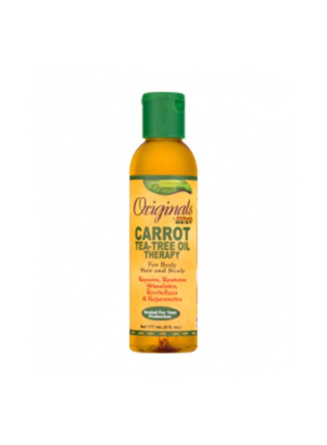 Organics Africa's Best Africas Orig Carrot Tea Tree Oil, 177ml, 6 Fl Oz - Image 1