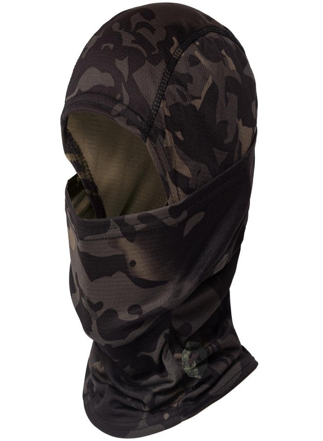 CAMOTER Camo Balaclava Ski Face Mask UV Protector for Man and Women Hunting Fishing Motorcycle Windproof&Military Tactical (Polyester, Camo CP Black) - Image 1