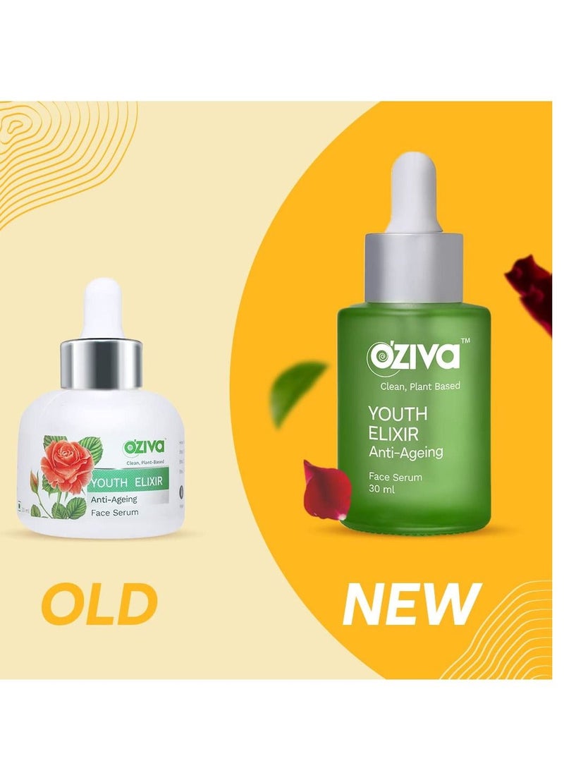 OZiva - Youth Elixir Phyto Retinol Anti Ageing Serum 30ml Anti Ageing Face Serum for Wrinkle Reduction 30ml - Image 1